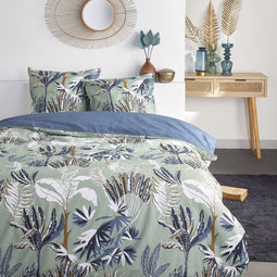 Beddengoed voor 2 personen met de print SUNSHINE LOGAN - 220x240 cm