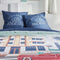 Beddengoedset - TODAY - JAVA - 2 personen - 240 x 220 cm - Katoen - Los Angeles print - Blauw