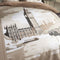 Beddengoedset - TODAY - JAVA - 2 personen - 240 x 220 cm - Katoen - London print - Beige