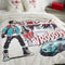 Beddengoedset - TODAY - JAVA - 2 personen - 240 x 220 cm - Katoen - Street racing print - Wit
