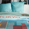 Beddengoedset - TODAY - JAVA - 2 personen - 240 x 220 cm - Katoen - Tokyo print - Blauw