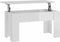 vidaXL - Salontafel - 101x49x52 - cm - bewerkt - hout - hoogglans - wit