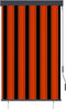 vidaXL - Rolgordijn - voor - buiten - 100x250 - cm - oranje - en - bruin