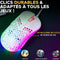 Bedrade gamingmuis - The G-Lab - KULT-OXYGEN - RGB - 12800 DPI - Wit