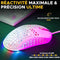 Bedrade gamingmuis - The G-Lab - KULT-OXYGEN - RGB - 12800 DPI - Wit