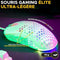 Bedrade gamingmuis - The G-Lab - KULT-OXYGEN - RGB - 12800 DPI - Wit