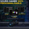 Bedrade gamingmuis - The G-Lab - KULT-OXYGEN - RGB - 12800 DPI - Zwart