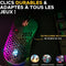 Bedrade gamingmuis - The G-Lab - KULT-OXYGEN - RGB - 12800 DPI - Zwart