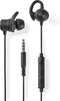 Bedrade Koptelefoon - 3,5 mm - Kabellengte: 1.20 m - Ingebouwde microfoon - Volumebediening - Ear Wings - Zwart