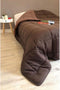 Bedrukt Dekbed Hoesloos Wasbaar Zonder Overtrek Tweepersoons - Zelesta® Easybed - Chocolade & Mokka 200x200cm