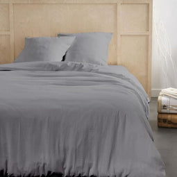 Bedset - TODAY - 123325 - 2 personen - 240x220cm - Effen katoenen gaas - Staal