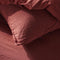 Bedset - TODAY - 123670 - 2 personen - 240x220cm - Effen katoenen gaas - Terracotta