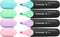 Schneider tekstmarker - Job pastel - assorti 4 stuks - beitelpunt - markeerstift - S-115098