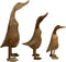 Beeld eend - Set van 3 - naturel - Bamboe/teak