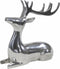 Beeld Hert 25x10x25 cm liggend zilver