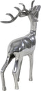 Beeld staand Hert 28x13x41 cm zilver