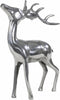 Beeld staand Hert 28x13x41 cm zilver