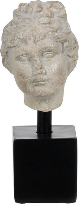 Beeld Vrouw Wit Zwart 9 x 8 x 22 cm