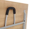 Universele klaptafel breed 180CM diep 80CM bladkleur Logan eiken framekleur Wit (RAL9010)
