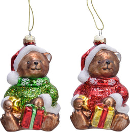 Beer glas hang l6b5,2h12 cm bruin a2