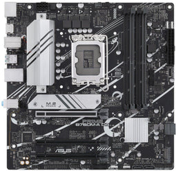 ASUS PRIME B760M-A D4-CSM - Micro-ATX Moederbord - Intel B760 1700 Socket 128GB DDR4 2.5Gbps Ethernet