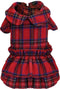 Croci Kerstjurk schotse ruit rood 40 cm