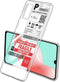 iMoshion Hoesje Geschikt voor Samsung Galaxy A41 Hoesje Siliconen - iMoshion Design hoesje - Transparant / Meerkleurig / Shipping label