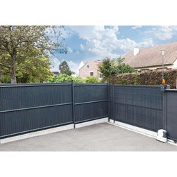 Privacyscherm lamellenset - NATURE - Voor rigide schuttingpaneel - 4/5 privacy - 1,225 x 2,50 m -...