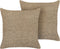 BEGONIA - Sierkussen set van 2 - Natuurlijk - 45 x 45 cm - Jute