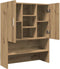 vidaXL - Wasmachinekast - 70,5x25,5x90 - cm - artisanaal - eikenkleur