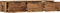 vidaXL - Wandkast - 102x30x20 - cm - bewerkt - hout - oud - houtkleurig