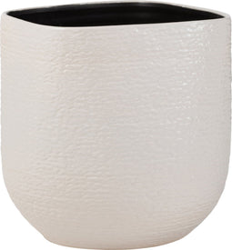 J-Line bloempot Audrey - keramiek - wit - XXL - Ø 40.00 cm