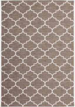 Beige Bruin vloerkleed - 160x230 cm - Symmetrisch patroon - Modern