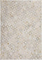 Beige Grijs vloerkleed - 120x170 cm - A-symmetrisch patroon Geruit - Modern