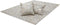Beige Grijs vloerkleed - 160x230 cm - A-symmetrisch patroon Geruit - Modern