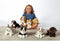 Beige Labrador Knuffel - GIPSY TOYS - Zittend, 25 cm