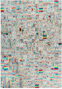 Beige Multicolor vloerkleed - 80x150 cm - Symmetrisch patroon A-symmetrisch patroon - Modern Modern