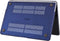 Lunso Geschikt voor MacBook Pro 13 inch M1/M2 (2020-2022) cover hoes - case - Mat Marineblauw