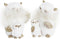 Kerstversiering DKD Home Decor Uil Hars (7,5 x 7 x 10 cm) (2 Stuks)