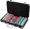 COPAG Pokerkoffer - Poker Set - 300 Poker Chips 11,5 g + 2 Decks COPAG Speelkaarten 100% PVC + Dobbelstenen + Fiches