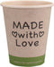 Beker - Made with Love - Bamboe/PE - 250ml - 8oz - - 1000 stuks