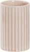 Beker/tandenborstelhouder roze keramiek 12 cm - Badkamer accessoires