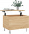 vidaXL - Salontafel - 60x44,5x45 - cm - bewerkt - hout - sonoma - eikenkleurig