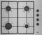 Beko HIBG64120SX hob stainless steel built-in 60 cm gas 4 zone(s)