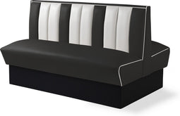 Bel Air Dinerbank Double Booth HW-150DB Zwart