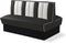 Bel Air Dinerbank Double Booth HW-150DB Zwart