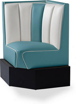 Bel Air Dinerbank Hoek HW-60/60 Blauw