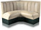 Bel Air Dinerbank Quarter Circle Booth HW-120-120 Off White