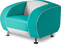 Bel Air Retro Fauteuil SF-01CB Turquoise