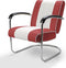Bel Air Retro Loungestoel LC-01 Rood
